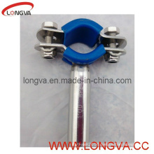 Round Pipe Support with Blue PVC